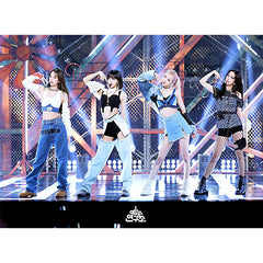 Stylish Stage Outfit with Embroidered Denim Pants Set