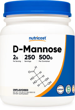 Nutricost D-Mannose Powder 500 Grams (250 Servings) - Vegan Non-GMO and Gluten Free