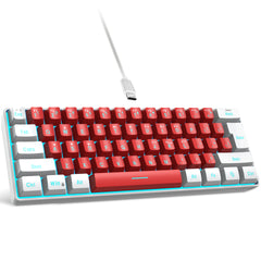 61-Key RGB Gaming Membrane Keyboard with Shortcuts