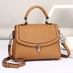 Real Leather Crossbody Shoulder Bag - Top Layer