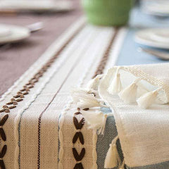 Nordic Waterproof Geometric Rectangular Tablecloth