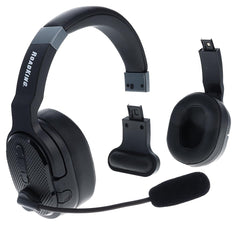 RoadKing Truck Driver Headset RKING4000 Noise Cancelling Bluetooth Headset Mono to Stereo Wireless Headset with Advanced Noise Cancellation Black
