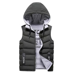 Men's Warm Windproof Soft Cotton Travel Vest