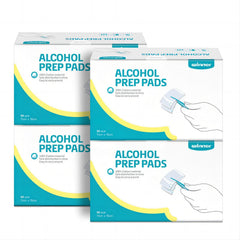 Winner Large Alcohol Prep Pads 6" x 4" Alcohol Swabs Individually Wrapped 4-Ply Cotton Alcohol Pads 200 Count 70% Isopropyl Alcohol Wipes Essential for First Aid Home and Laboratories