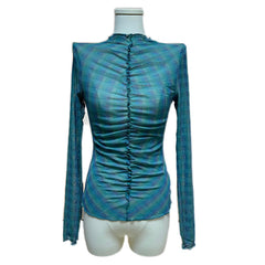Mesh Micro Sheer Slim Fit Women's Thin Top