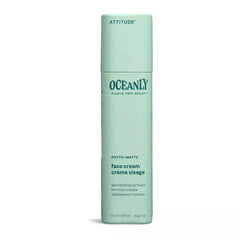 ATTITUDE Oceanly Face Cream Stick EWG Verified Plastic-free Plant and Mineral-Based Ingredients Vegan and Cruelty-free Beauty Products PHYTO MATTE Unscented 1 Ounce