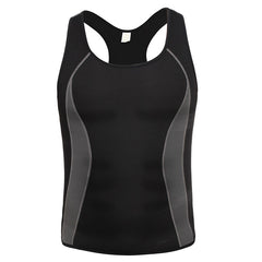 Men's Zippered Fitness Suit for Running and Fat Burning