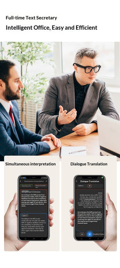 AI Smart Glasses with 8MP Camera & Wi-Fi