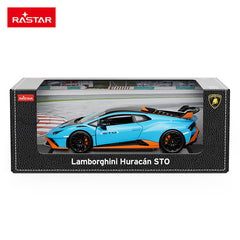 Lamborghini STO Diecast Model Car with Display Stand