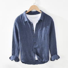 1911 High-Quality Men's Linen Long Sleeve Shirt