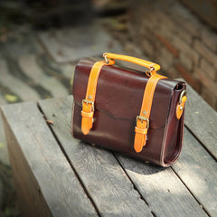 Handcrafted Vintage Leather Tote and Crossbody Bag