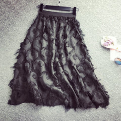 Thin Long Half-Length Skirt for Women