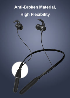 Magnetic Stereo Wireless Bluetooth Neckband Earphones