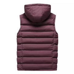 Men's Warm Windproof Soft Cotton Travel Vest
