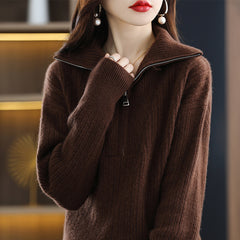 Women's Merino Wool Thick Turtleneck Sweater