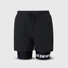 Men's Quick-Dry Loose Swimming Trunks - Anti-Embarrassment