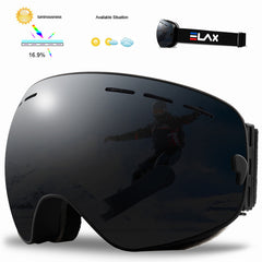 ELAX Double Layer Anti-Fog Ski Goggles for Snow Sports