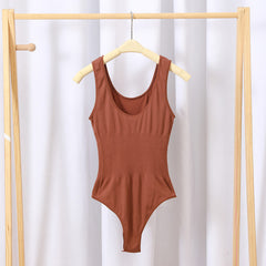 Women's Tummy Control Fitted Pants and U-Back Tank Top