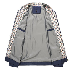 Stand Collar Jacket for Men - Business Casual Wear