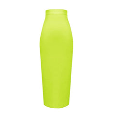Elegant High Waist Mid-Length Bandage Skirt