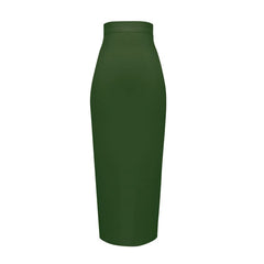 Elegant High Waist Mid-Length Bandage Skirt