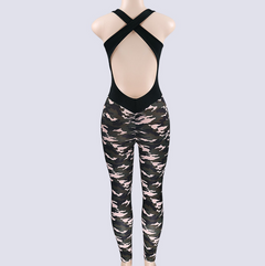 2018 Autumn Camouflage Jumpsuit with Straps