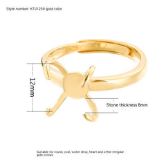 925 Sterling Silver DIY Ring with Beeswax Amber Turquoise