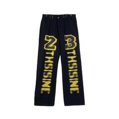 Harajuku Style High Waist Straight Leg Women's Jeans