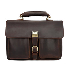 Cowhide One-Shoulder Messenger Leather Bag