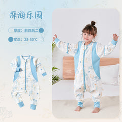 Baby Bamboo Fiber Sleeveless Sleep Bag with Legs