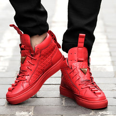 Men's High-Top Korean Style Casual Sneakers for Summer