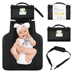 Allonway Portable Changing Pad Baby Changing Pad Waterproof Foldable Diaper Changing Pad Travel Changing Pad with Wipes Pocket Diaper Changing Mat for Baby Shower
