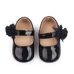 Infant Girls' PU Shoes with Cute Flower Design