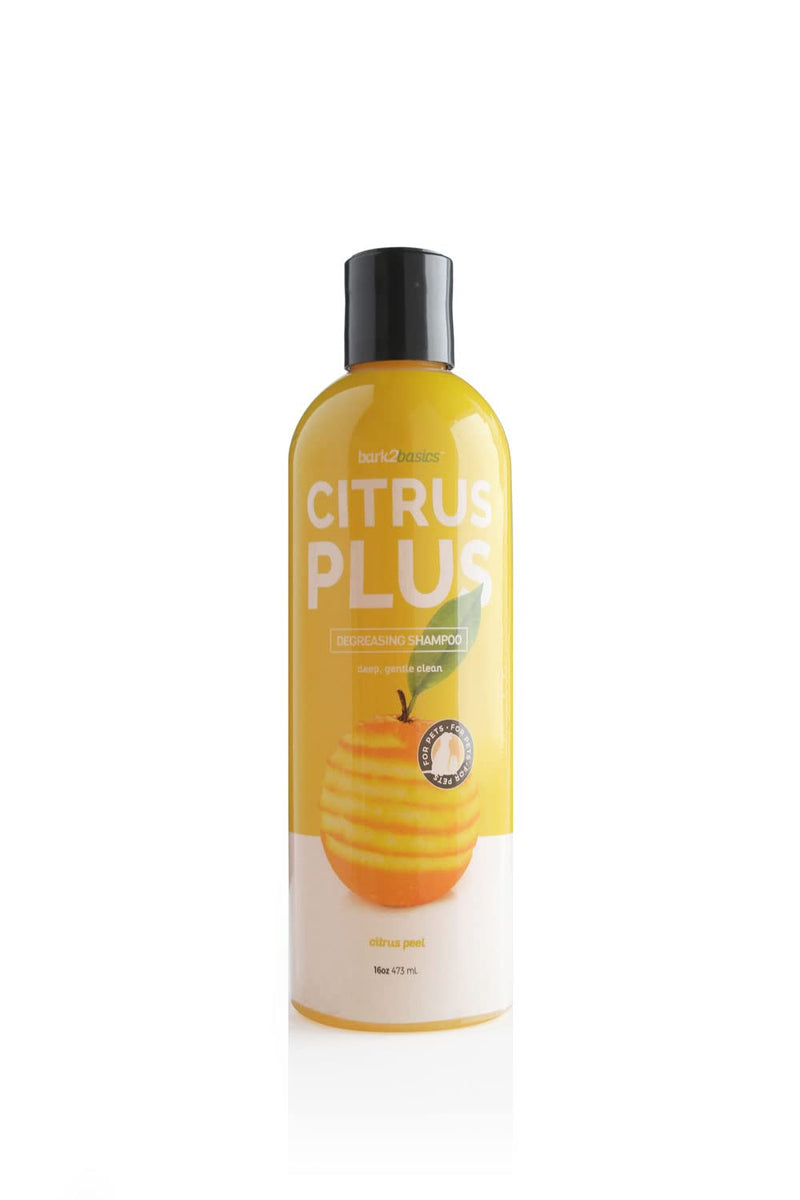 Bark2Basics Citrus Plus Dog Shampoo 16 oz - Professional Grade Natural Cuts Through Dirt and Grease