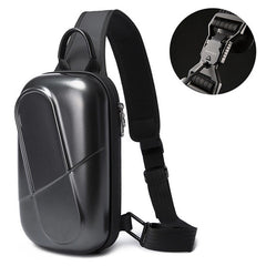 Men's Casual PC Hard Shell Anti-Crush Chest Bag