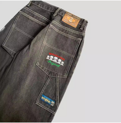 American Retro Alien Print Harajuku Wide-leg Jeans