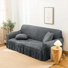 Universal Sofa Cover with Skirt, Durable & Washable