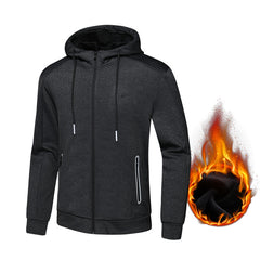 Plus Size Men's Casual Velvet Jacket for Outdoor Fitness