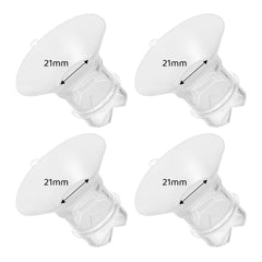 Flange Inserts 21mm Compatible with Medela/Spectra/TSRETE/Elvie/Momcozy/Bellababy Breast Pump 27mm/28mm Shields/Flanges Reduce 27mm/28mm Nipple Tunnel Down to 21 mm 4PCS