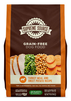 Supreme Source Grain Free Dry Dog Food Turkey Meal & Sweet Potato Recipe 11 Pound Bag