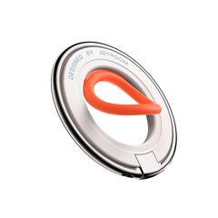 Zinc Alloy Magnetic Phone Ring Stand with Silicone Grip
