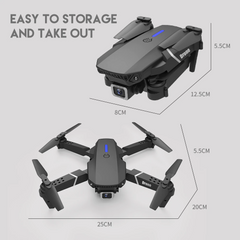 2023 New RC Drone With 4K HD Dual Camera WiFi FPV Foldable Quadcopter +4 Battery