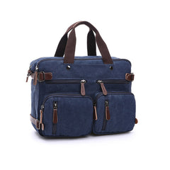 Large 3-in-1 Canvas Business Bag for 17-inch Laptop