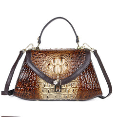 High-End 2020 Crocodile Pattern Shoulder Tote Bag