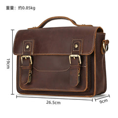 Men's Genuine Leather Vintage Crossbody Bag
