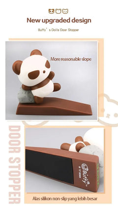 Cute Cartoon Anti-Pinch Door Stopper with Suction Bumper