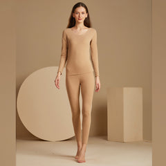 Winter Women's Thermal Underwear Set - Seamless & Soft