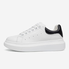 Genuine Leather Autumn Fashion White Sneakers for Women