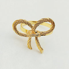 Bow Napkin Ring Set of 6