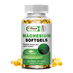 Alliwise Magnesium Glycinate 500mg Supplemnt High Absorption Dietary Supplement for Muscle Heart Nerve and Bone Support Gluten Free Non GMO 120 Capsules 60 Day Supply